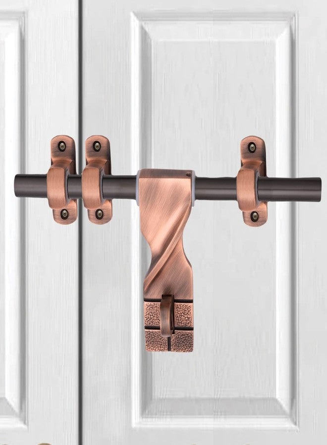 أتوم قفل باب من الزنك مقاس 12 بوصة من أتوم | قفل باب فاخر لمجموعة تركيبات الأبواب، ملحقات الأبواب | تشطيب نحاسي عتيق (WZA007) - Image 1